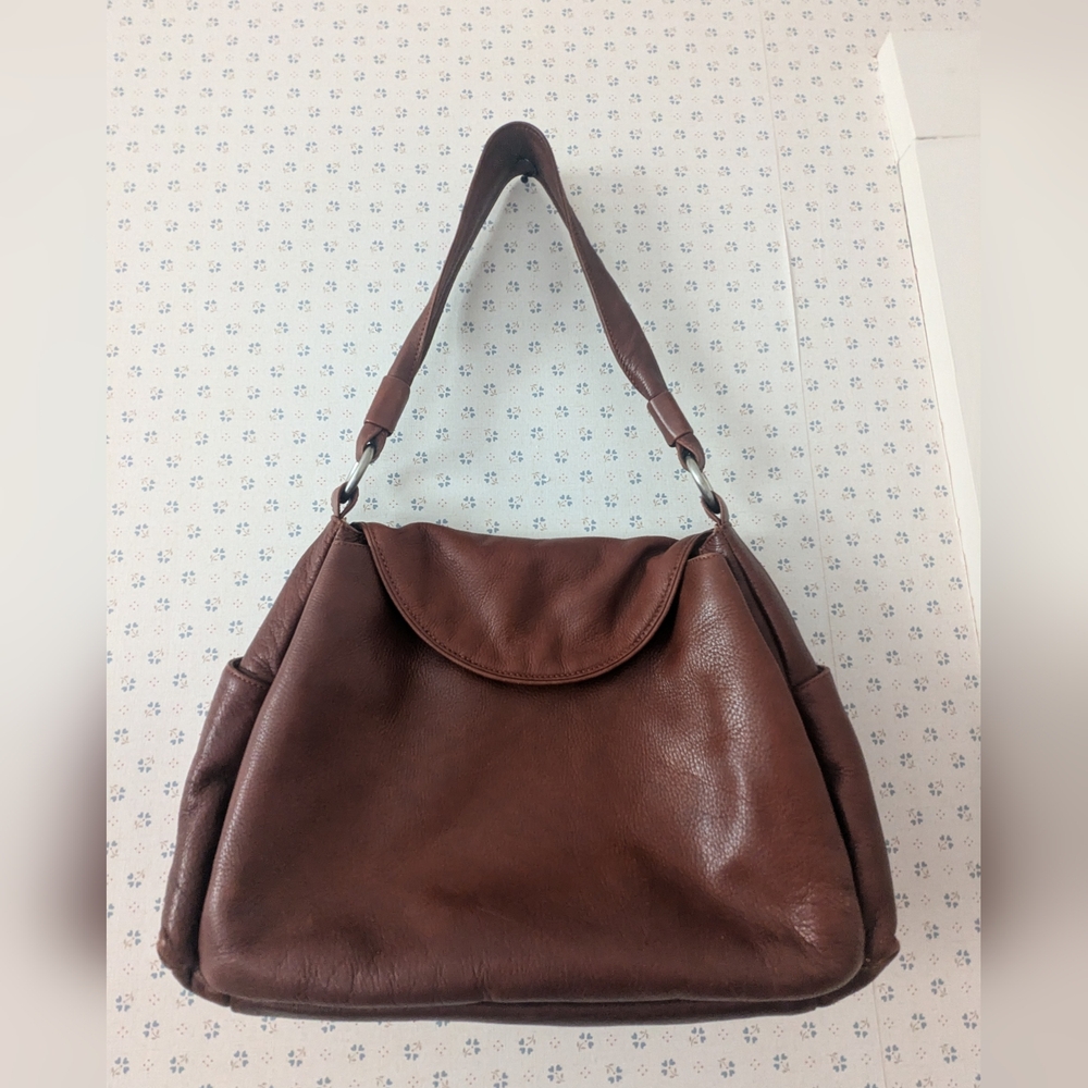 Osgoode Marley Brown Leather Shoulder Slouch Bag Vintage